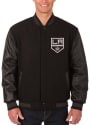 Los Angeles Kings Reversible Wool Leather Heavyweight Jacket - Black