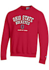 Main image for Mens Ohio State Buckeyes Red Champion Class of 2029 Crew Sweatshirt