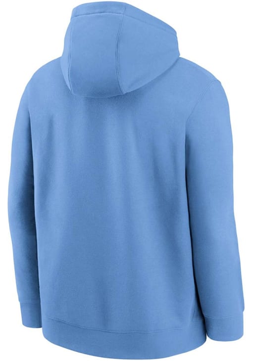 Nike Chicago Cubs Mens Light Blue Alt Logo Club Fleece Long Sleeve Hoodie