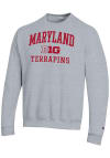 Main image for Mens Maryland Terrapins Grey Champion Big Ten Powerblend Crew Sweatshirt
