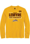 Main image for Tristan Lemyre Mens Gold Western Michigan Broncos NIL Stacked Box Long Sleeve Player T Shirt