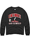 Main image for Zeb Kinsey Rally Mens Black Cincinnati Bearcats Football NIL Arch Logo Player Crew