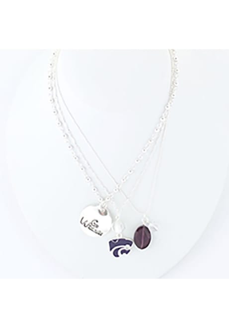 Trio K-State Wildcats Womens Necklace