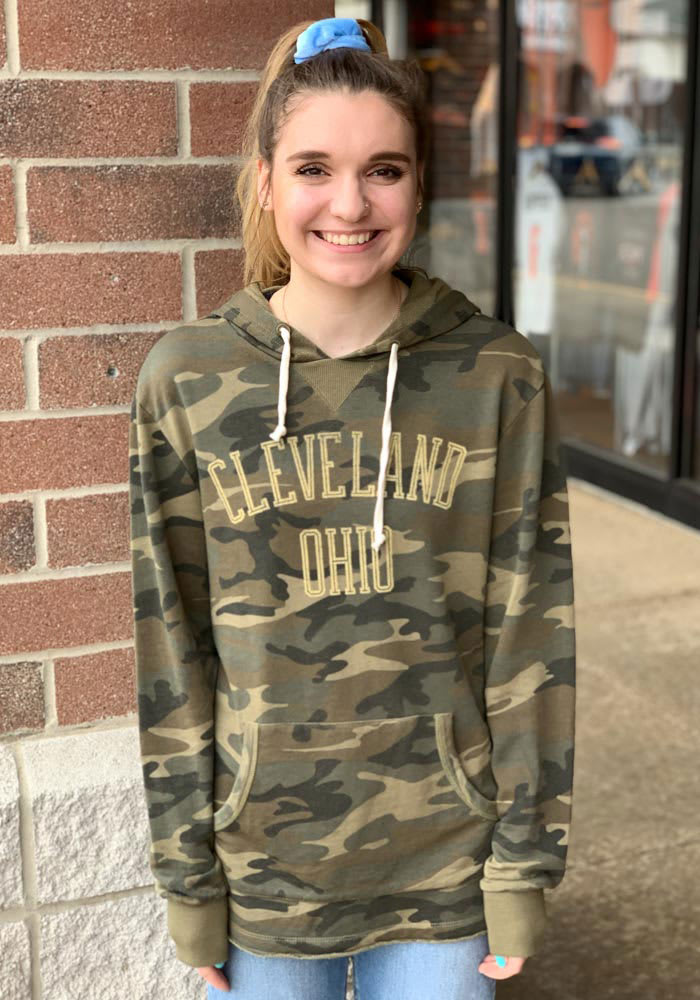 Alternative Apparel Cleveland Camo Long Sleeve Hood Sweatshirt