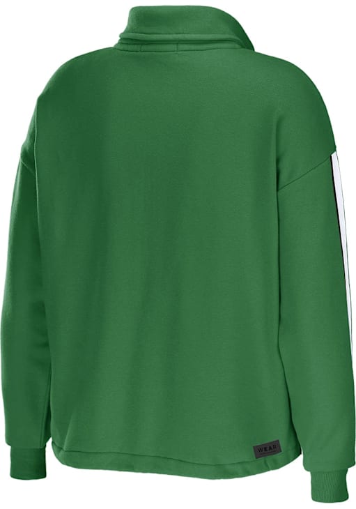 WEAR by Erin Andrews Dallas Stars Womens Green Bungee Qtr Zip