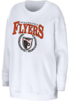 Main image for WEAR by Erin Andrews Philadelphia Flyers Womens White Oversized Crew Sweatshirt
