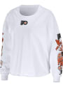 Philadelphia Flyers Womens WEAR by Erin Andrews Celebration T-Shirt - White