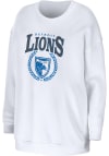 Main image for WEAR by Erin Andrews Detroit Lions Womens White Oversized Crew Sweatshirt