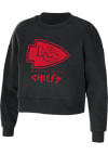 Main image for WEAR by Erin Andrews Kansas City Chiefs Womens Black Cropped Crew Sweatshirt