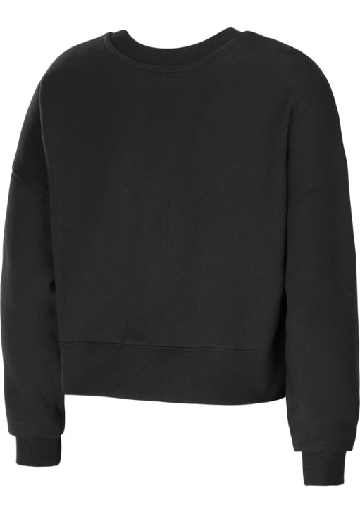 Black Soft Cropped Dolman Sweatshirt(W473)