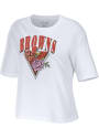 Cleveland Browns Womens WEAR by Erin Andrews Floral T-Shirt - White
