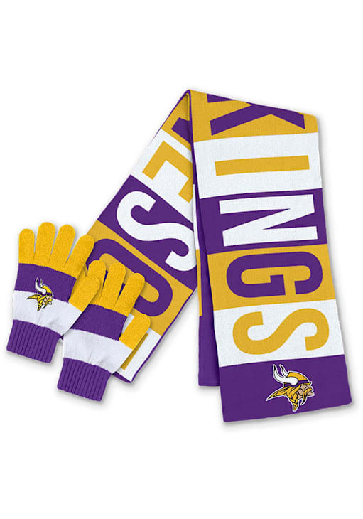 WEAR by Erin Andrews Minnesota Vikings PURPLE Block Jacquard