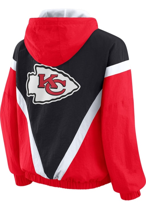 WEAR by Erin Andrews Kansas City Chiefs Womens Red Windbreaker Light Weight Jacket