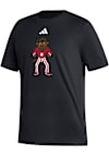 Main image for Indiana Hoosiers Black Adidas Hoosier The Bison Short Sleeve T Shirt