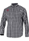 Main image for Mens Indiana Hoosiers Black Columbia Heat Seal Super Tamiami Long Sleeve Dress Shirt