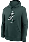 Main image for Mens Michigan State Spartans Green Nike Sparty Playing Hockey Hooded Sweatshirt