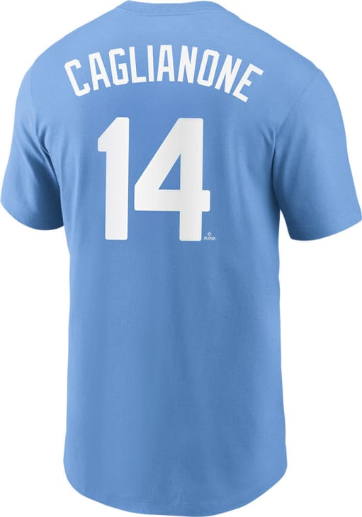 Jac Caglianone Kansas City Royals Light Blue Alt Short Sleeve Player T Shirt