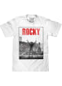 Rocky Steps Statue T Shirt - White