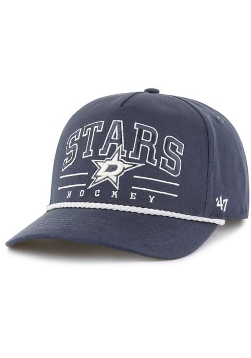 47 Dallas Stars Vintage Roscoe Rope TT Hitch Adjustable Hat - Navy Blue