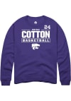 Main image for Jenessa Cotton Rally Mens Purple K-State Wildcats NIL Stacked Box Player Crew