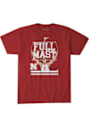 Main image for Rienk Mast BreakingT Mens Red Nebraska Cornhuskers Full Mast Fashion Player T Shirt