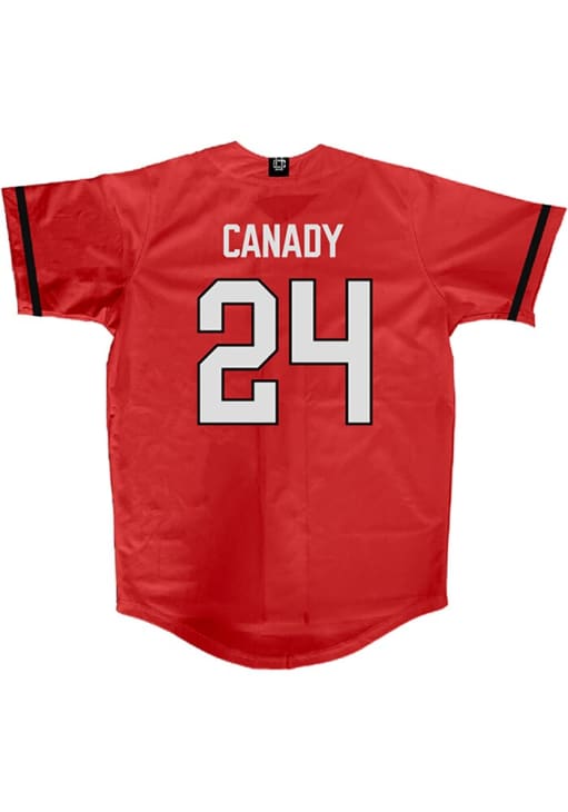 NiJaree Canady   Texas Tech Red Raiders Womens Red NIL Softball Jersey