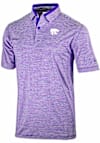 Main image for Mens K-State Wildcats Purple Columbia Heat Seal Golden Hills Short Sleeve Polo Shirt
