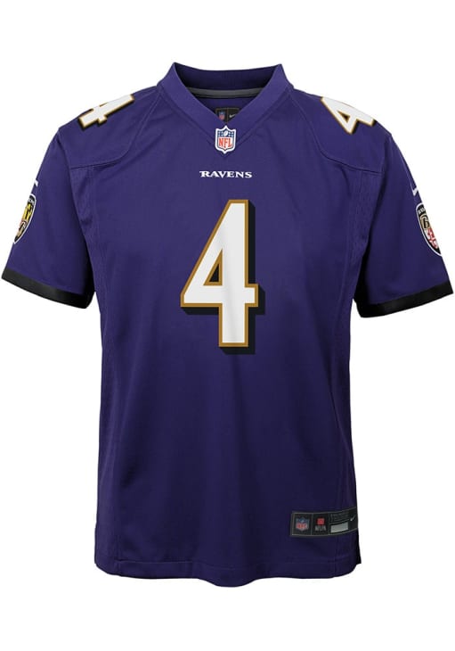 Zay Flowers Baltimore Ravens Youth Purple Nike Home Replica Football Jersey