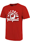 Main image for Girls Wisconsin Badgers Red  Volleyball Net Short Sleeve T-Shirt