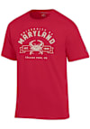 Main image for Maryland Terrapins Red Champion Arch Crab Short Sleeve T Shirt