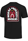 Main image for Indiana Hoosiers Black  Mascot Arc Badge Short Sleeve T Shirt