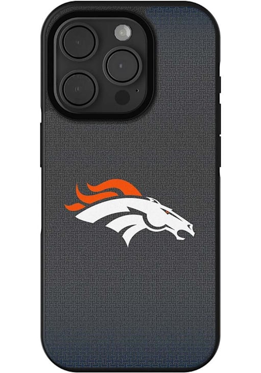 Denver Broncos Linen iPhone Bumper BLACK Phone Cover 388679590