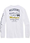 Main image for Mens Michigan Wolverines Navy Blue Vineyard Vines Stadium Crew Sweatshrt