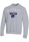 Main image for Mens K-State Wildcats Grey Champion Pill Alumni Powerblend Crew Sweatshirt