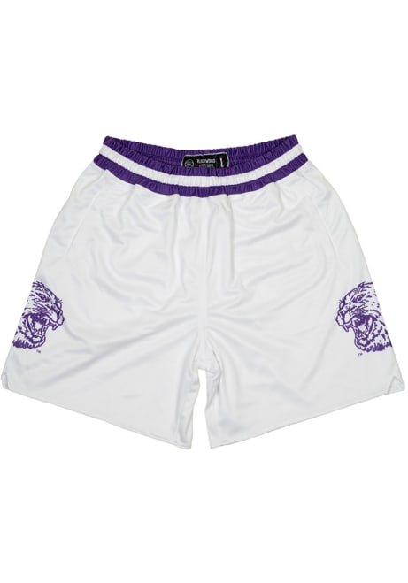 Mens White K-State Wildcats Vintage Game Shorts