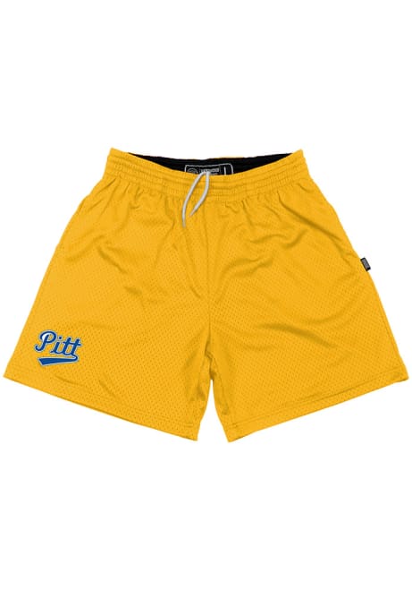 Mens Gold Pitt Panthers Practice Mesh Shorts