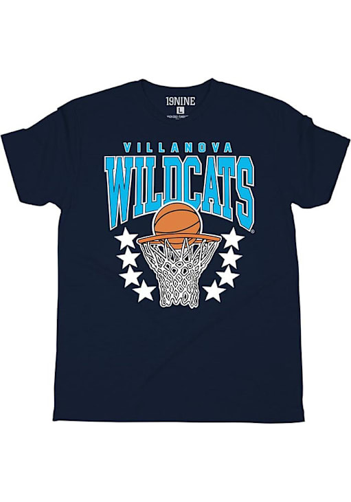 Villanova Wildcats NAVY Basketball Short Sleeve Fashion T Shirt