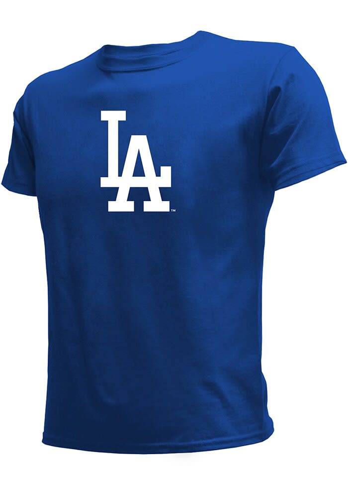 Stitches Los Angeles Dodgers Youth ROYAL Logo Short Sleeve Tee