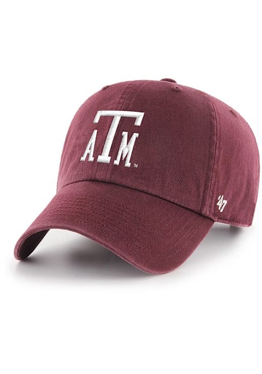 47 Texas A&M Aggies Texas A&M Vault Clean Up W/ No Loop Label Adjustable Hat - Maroon