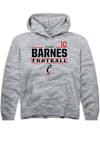 Main image for Tayden Barnes Rally Youth Grey Cincinnati Bearcats NIL Stacked Box Long Sleeve Player Hoodie