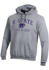 Main image for Mens K-State Wildcats Grey Champion Font Class of 2028 Powerblend Hooded Sweatshirt