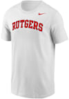 Main image for Rutgers Scarlet Knights White Nike Core Short Sleeve T Shirt