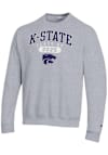 Main image for Mens K-State Wildcats Grey Champion Class of 2025 Pill Powerblend Crew Sweatshirt