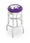 Main image for Black K-State Wildcats Double-Ring Swivel Chrome Pub Stool