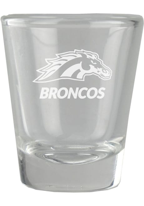 White Western Michigan Broncos 1.5oz Engraved Shot Glass