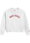 Main image for Womens Ivory Ohio State Buckeyes Reverse Fleece Crew Sweatshirt