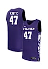 Main image for Andrej Kostic Mens Purple K-State Wildcats NIL Name And Number Basketball Jersey