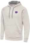 Main image for Mens K-State Wildcats White Antigua Victory Hooded Sweatshirt