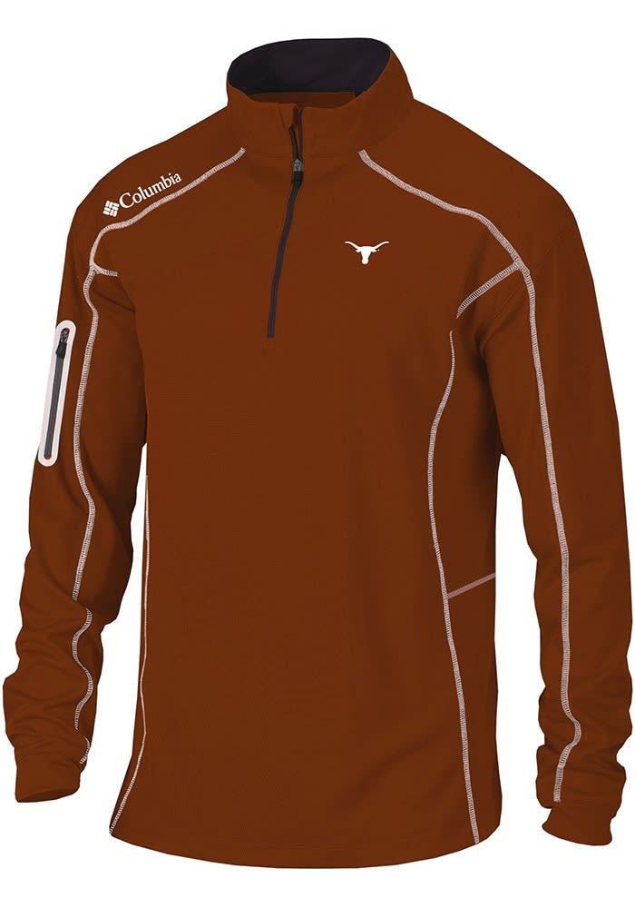 Large Texas Longhorns Mock deals Neck Quarter Zip Long Sleeve Authentic Apparel Large