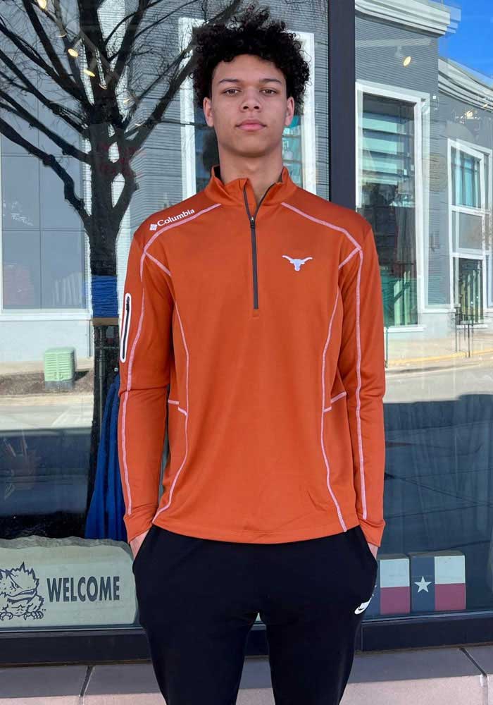 Columbia Texas Longhorns Mens BURNTORANGE Shotgun Pullover - 41021457